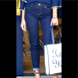 Draper James mid rise -dark wash jeans size 29 new / perfect